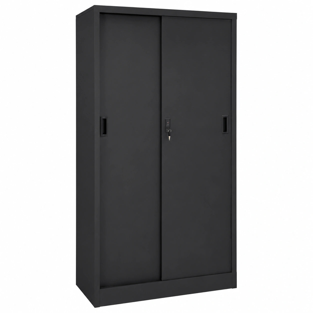 Industrieller Metallschrank mit Schiebetür, 90x40x180cm, Anthrazit