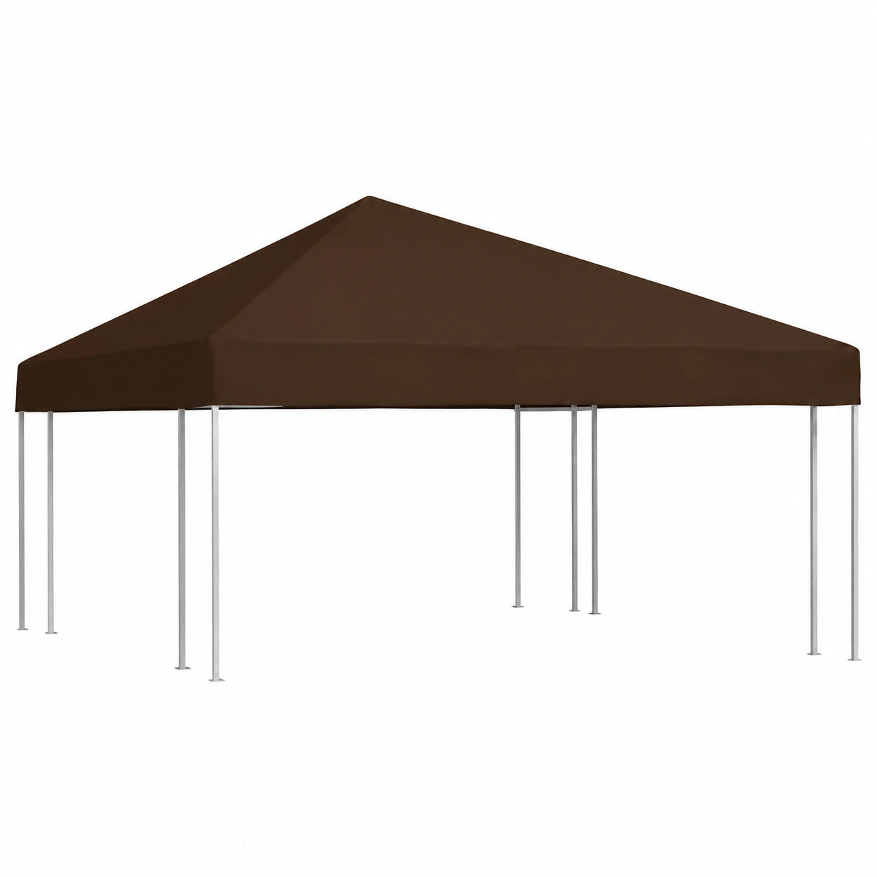 Pavillon Überdachung 3x3m Braun, 310 g/m² - Innen- und Außendekoration