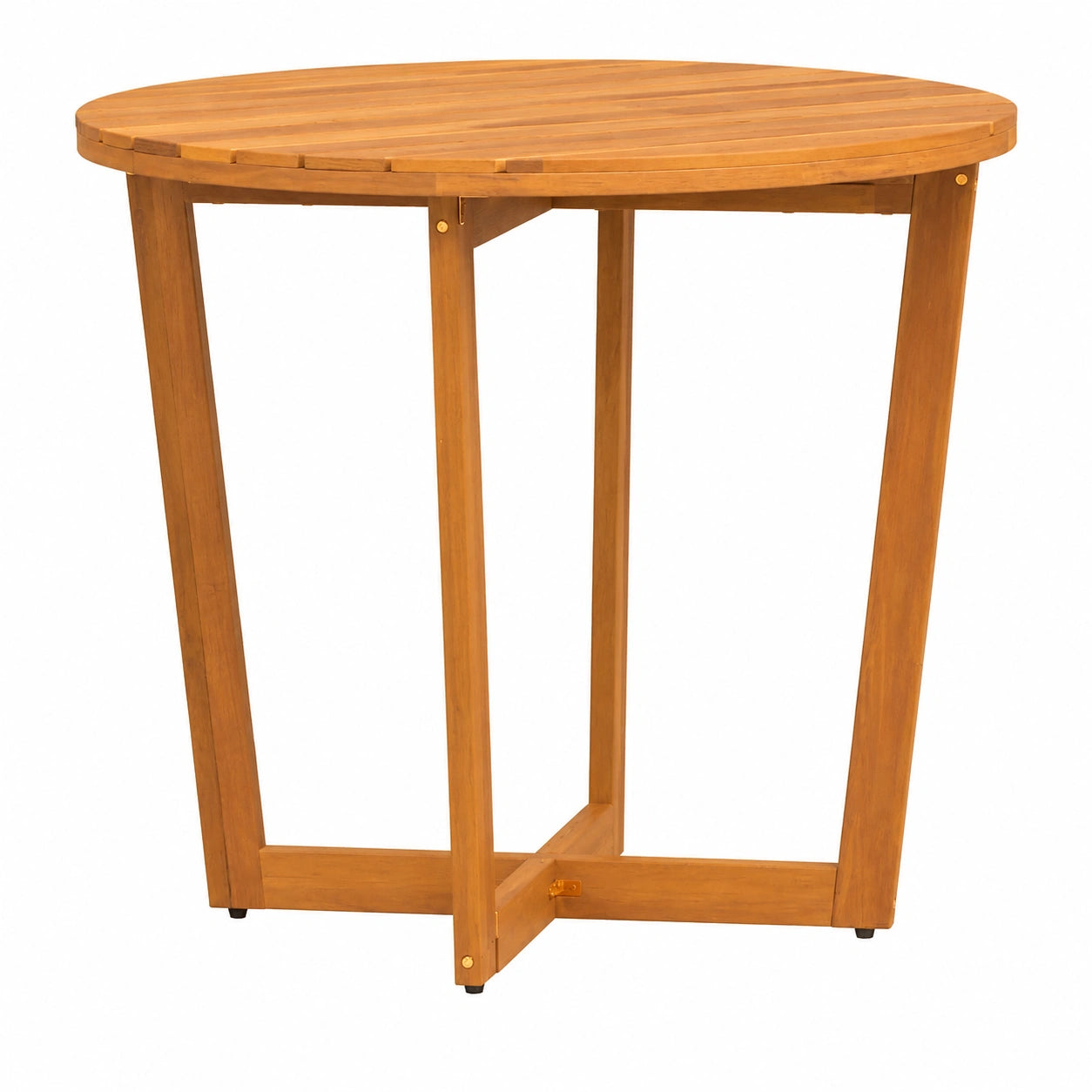 Runder Gartentisch aus Akazienholz, 90x75 cm