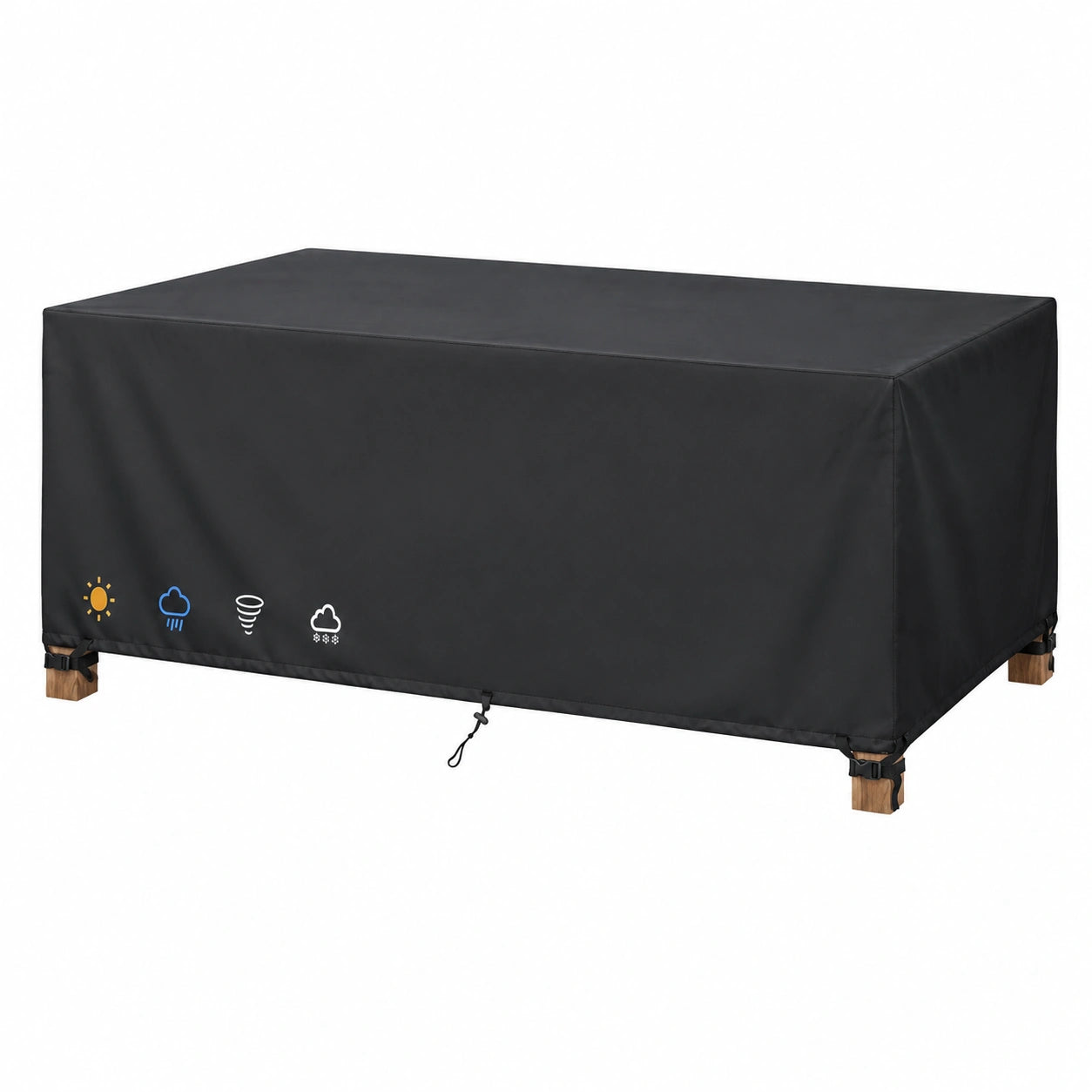 Wasserdichte Abdeckung für Gartenmöbel, 230x190x135cm, reißfestes 420D Oxford-Gewebe für Terrassenmöbel