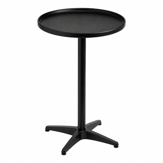 Gedotec Möbelknopf Vollmetall Schwarz Ø50 mm | Moderner Schrank- und Schubladenknopf | Küchen- und Türgriffe