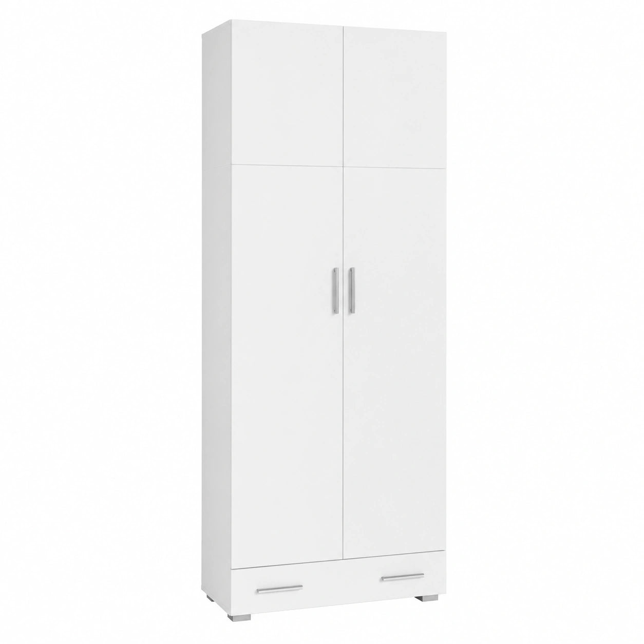 Vicco Aktenschrank Frank, Weiß, 80 x 182,4 cm mit Schubladen, für ordentliche Aktenaufbewahrung