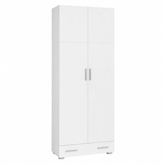 Vicco Aktenschrank Frank, Weiß, 80 x 182,4 cm mit Schubladen, für ordentliche Aktenaufbewahrung