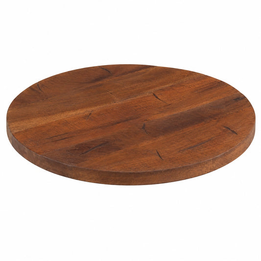 Runde Massivholz-Tischplatte Ø 40cm - Vintage Altholz für Esstisch & Couchtisch