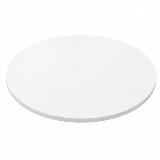 Runde Tischplatte Ø 1100 mm, kratzfest & pflegeleicht, ideal für Ess- und Couchtische, Weiß mit ABS-Kante