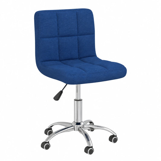 Ergonomischer Bürostuhl Blau, Höhenverstellbar, mit Rollen