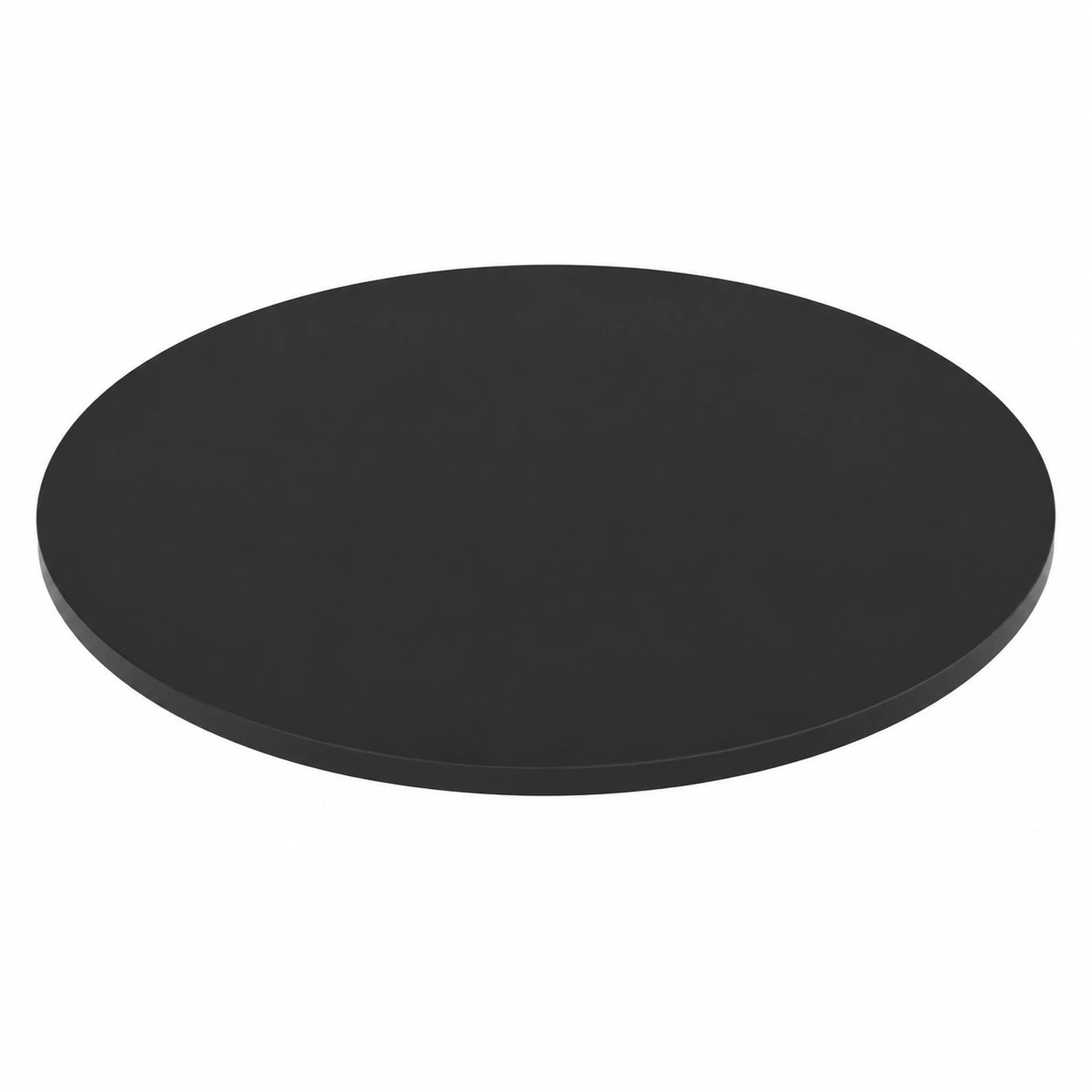Runde Tischplatte aus Gehärtetem Glas, 400 mm, Schwarz für Ess- und Couchtische