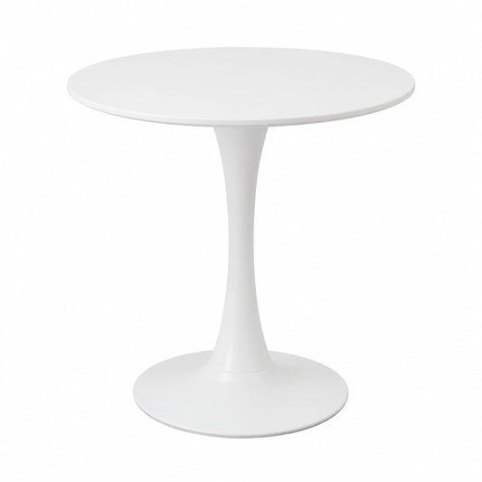 Runder Esstisch 70 cm, Platz für 2-4 Personen, Ideal für Wohnzimmer, Esszimmer, Küche, Café – Weiß