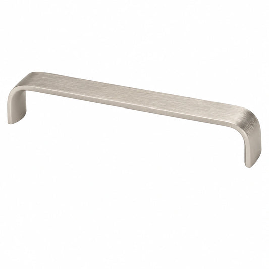 Gedotec Aluminium Möbelgriff 128 mm - Edelstahl Optik mit Befestigung