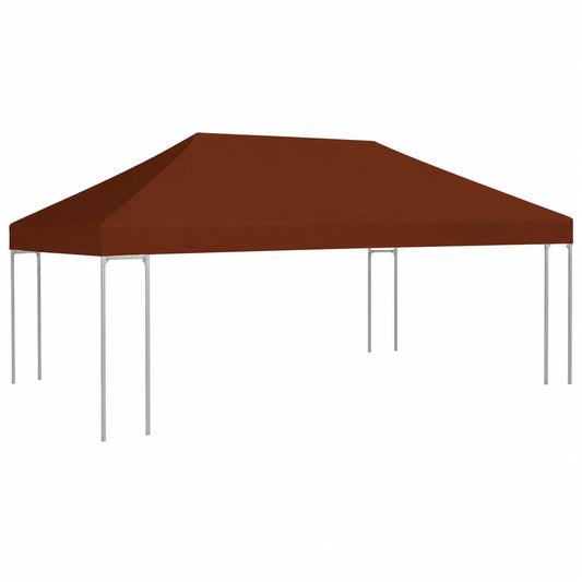 Homgoday Terrassenüberdachung, 310 g/m², 3x4 m, Terrakotta, Dekorative Abdeckung für Innen- und Außenmöbel