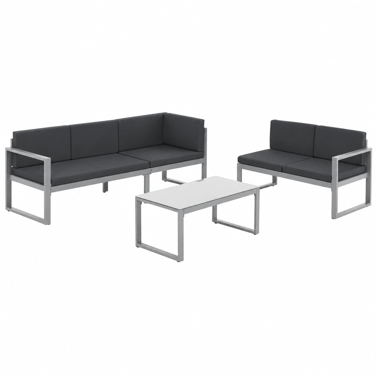 3-teilige Garten-Lounge-Sofagarnitur von vidaXL