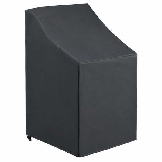 Wasserdichte Abdeckung für Gartenstühle, stapelbar 1PC, mit Aufbewahrungstasche, 64x64x120cm
