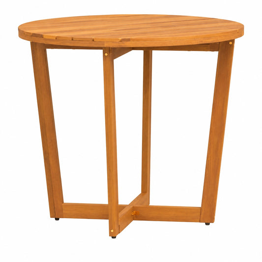 Runder Gartentisch aus Akazienholz, 90x75 cm