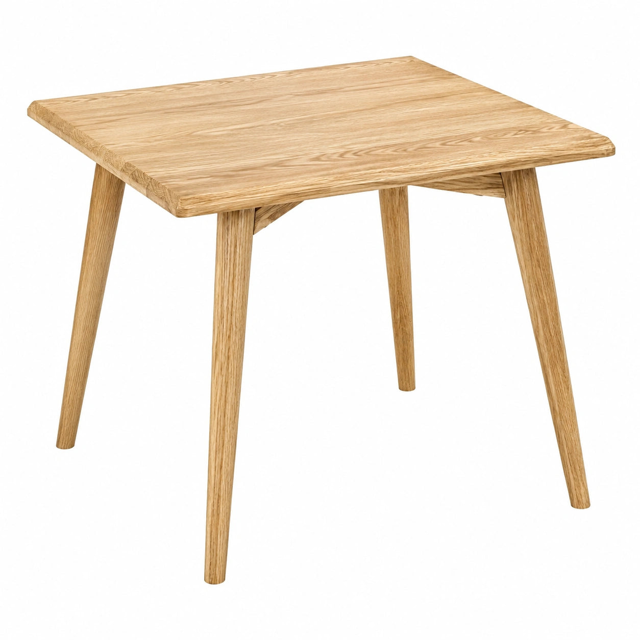 Eichenholz Beistelltisch, Massivholz, geölt, Traditionelles Design, 45x45x45 cm