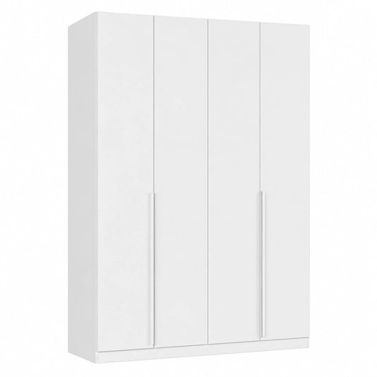 Rauch Möbel Kleiderschrank Alabama, 4-türig, Weiß, 181 cm, mit Premium-Zubehör, ideal für Schlafzimmer und Flur