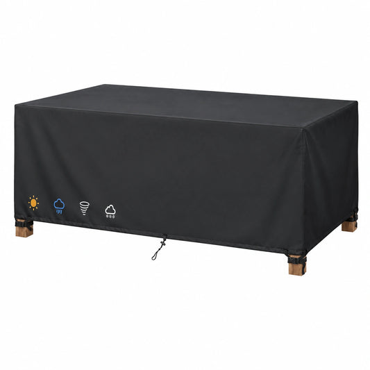 Wasserdichte Abdeckung für Gartenmöbel, 230x190x135cm, reißfestes 420D Oxford-Gewebe für Terrassenmöbel